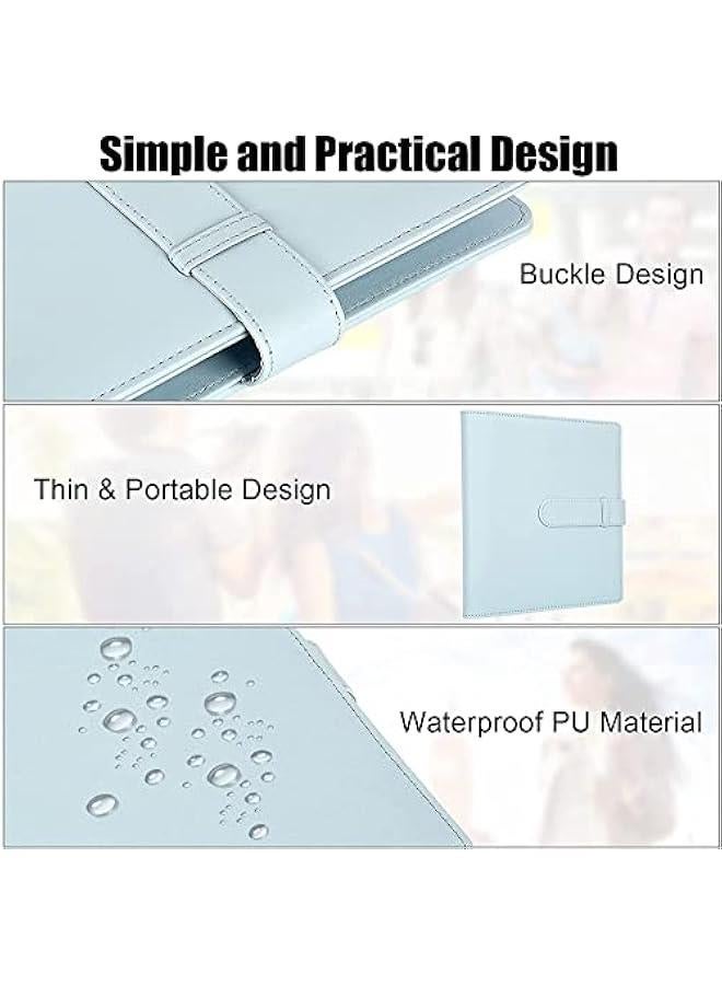 خاجول 256-ألبوم الصور الجيب لفوجيفيلم إنستاكس ميني ، دائم ل بولارويد 2x3 "صور الزنك ، متوافق مع إنستاكس ميني 11 ، 12 ، 9 ، 90 ، 70 ، 40 ، 8 كاميرات (أزرق) - Image 5