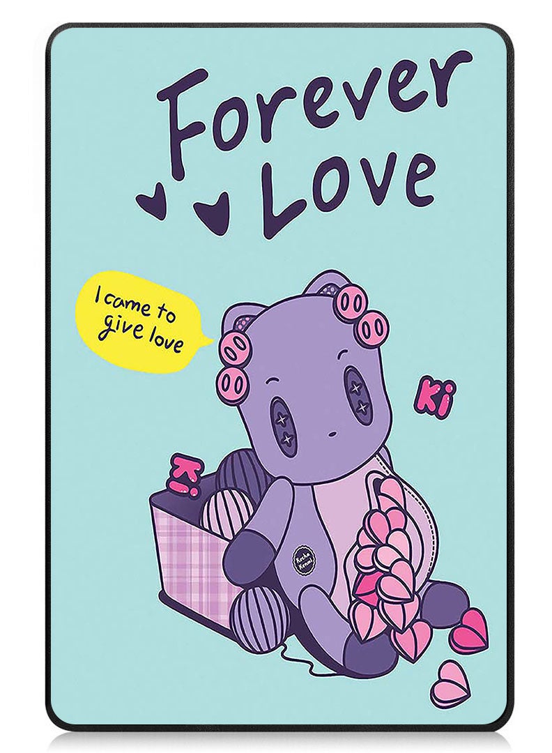 Theodor Protective Flip Case For Apple iPad Pro 13 (2024) With Trifold Stand Auto Wake Sleep Shockproof Cover Forever love - Image 1