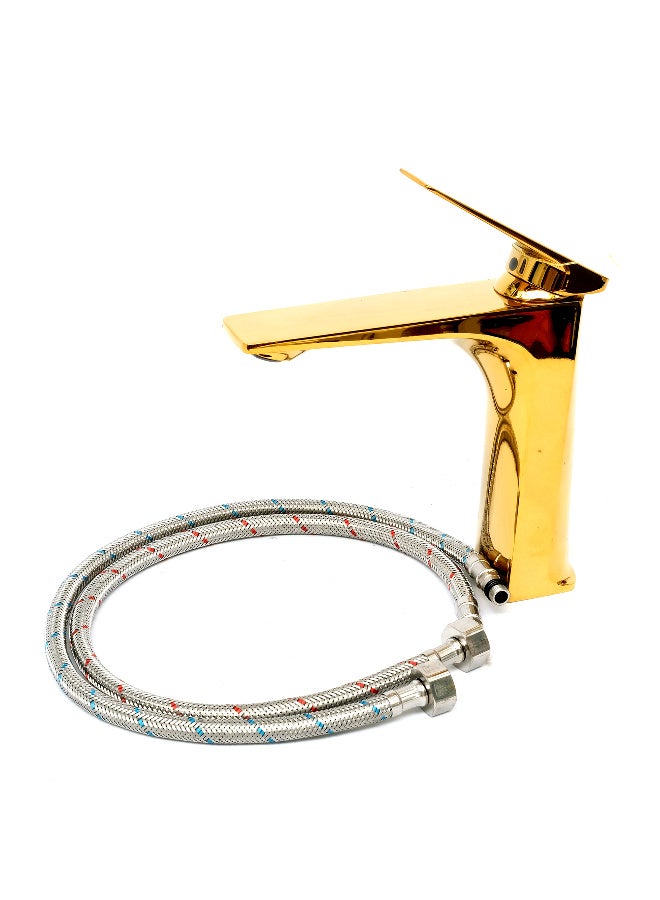 روما خلاط مياه روما ذهبي لامع تصميم فاخر صنبور مغسلة للمطبخ أو الحمام أنيق وعصري - Image 2