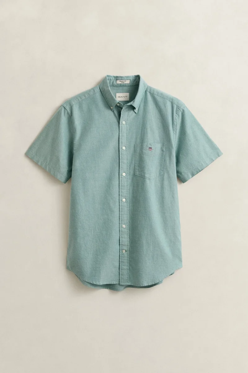 GANT  Regular Classic Oxford Short Sleeve Shirt for Men | Best Price UAE