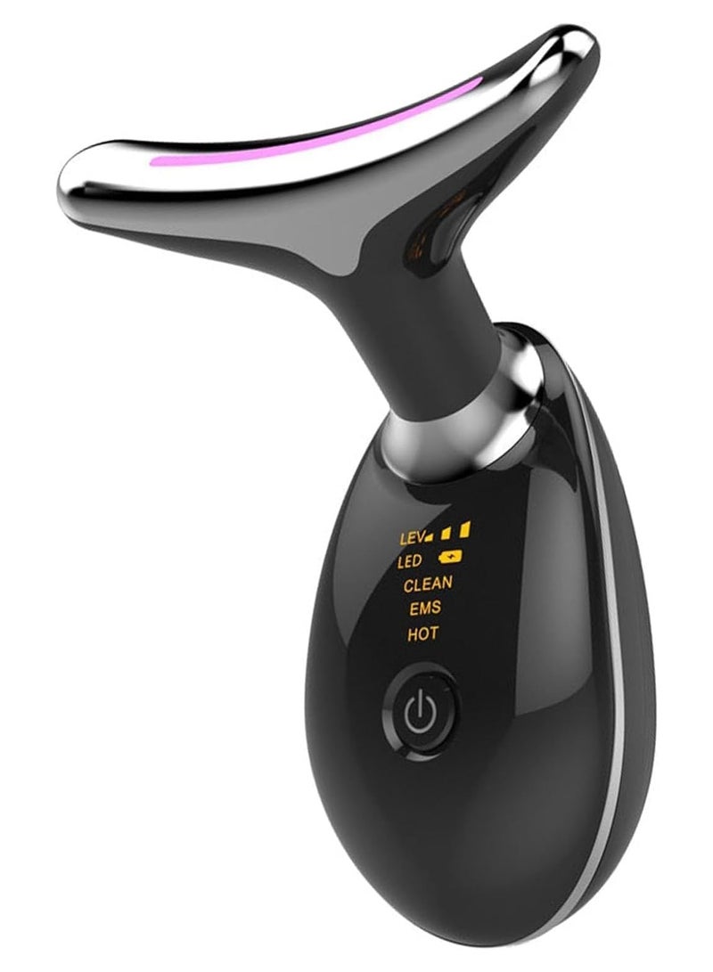 Facial Neck Lifting Machine Face Massager Beauty Device,Wrinkles Remover Skin Rejuvenation Anti-aging Rechargeable 3 Modes (BLACK)  - Image 5
