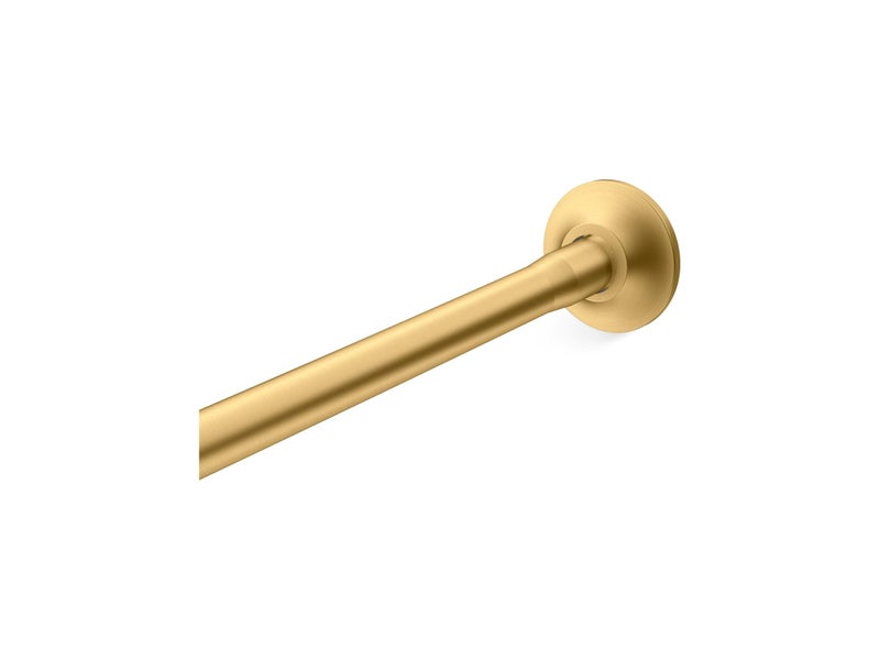KOHLER K93502MB EXPANSE CURVED SHOWER ROD  TRANSITIONAL Vibrant Brushed Moderne Brass