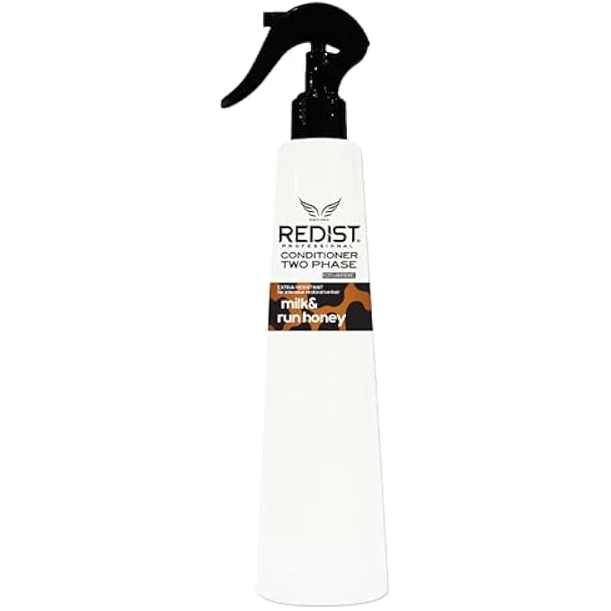 REDIST 2PHASE HAIR CONDITIONER 400 ML HAIR TREATMENT SPRAY HAIR CARE SPRAY LEAVE IN WITHOUT RINSE HAIR PERFUME SPLIT END REMOVER (MILK & RUN HONEY) - Image 1