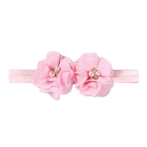 BGFKS Baby Girls Soft Fluffy Tutu Skirt with Diaper Cover,Toddler Girl Tutu Skirt Sets with Flower Headband.(Pink,0-3 Months) - Image 5
