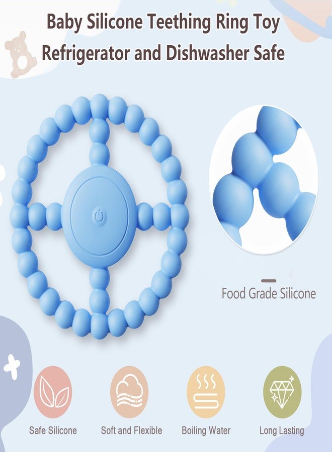 BIKCANP Vibrating Sensory Chew Toy, Teether Teething Toys for Babies6-12 8-18 Months, Sensory Toys for Kids with Autism&Toddler Travel Essential,1-2 Year Old Christmas Boys Girls Gifts idea(Blue) - Image 5