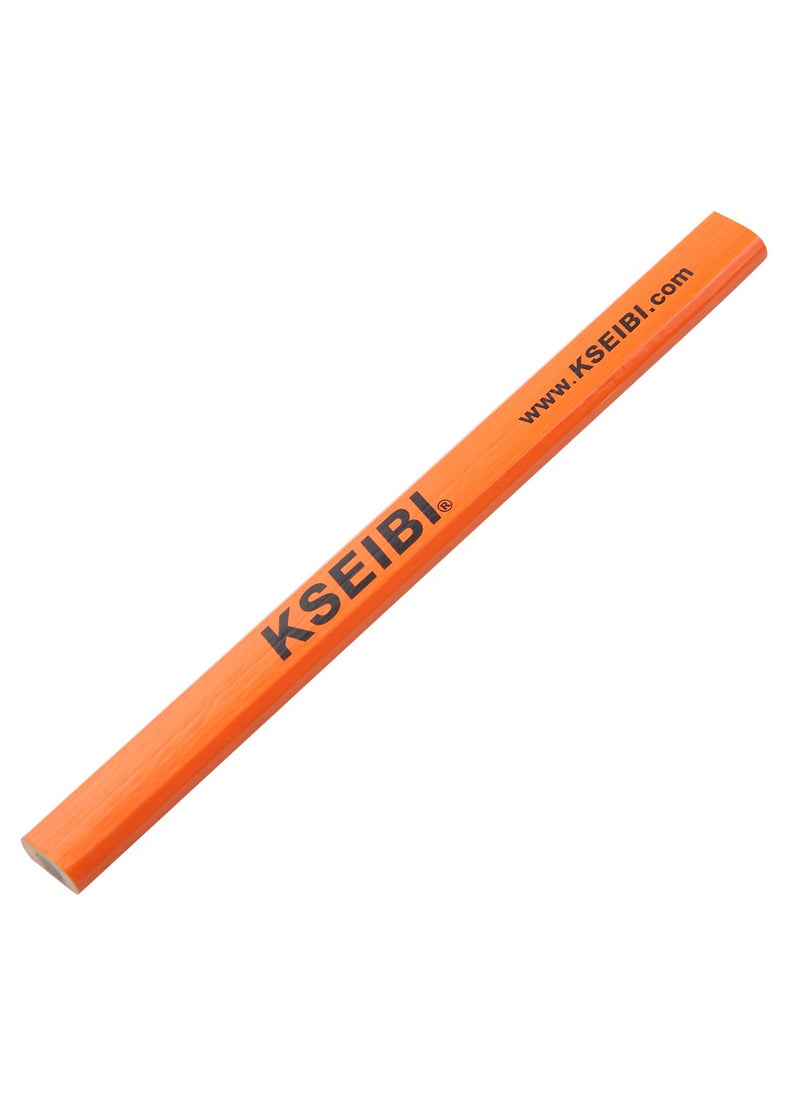 KSEIBI Carpenter's Pencil Set 5-PC, Wood, 180MM, Ideal for Marking Measurements, Layout Work, Labeling, Rough Sketching, Marking Drill Points/ Construction Drawing, Multi-Use, Woodworking Pencils.  - Image 3