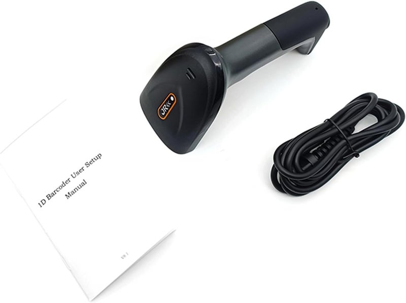 Sorandy Barcode Scanner, Wired QR Code Reader, High Accuracy Scanner with Ergonomic Design, Ideal for Supermarket Retail Store & Library Warehouse - Image 1