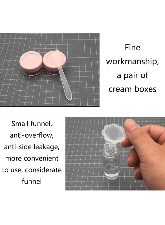 10-Piece Empty Spray Bottle Set Clear/Pink - Image 4