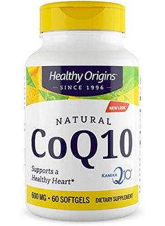 Healthy Origins Coq10 600 Mg (Kaneka Q10 Nongmo Gluten Free Heart Support Energy Support) 60 Softgels  - Image 1