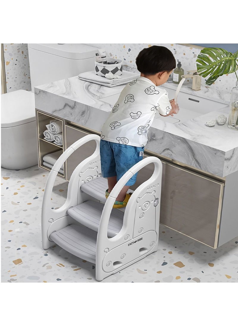 Eazy Kids 3 Step Stool-Grey - pzsku/ZC7CB43F4A211A747CD3EZ/45/_/1679740712/cced35d3-88de-45d6-956e-e7391d5df1e1