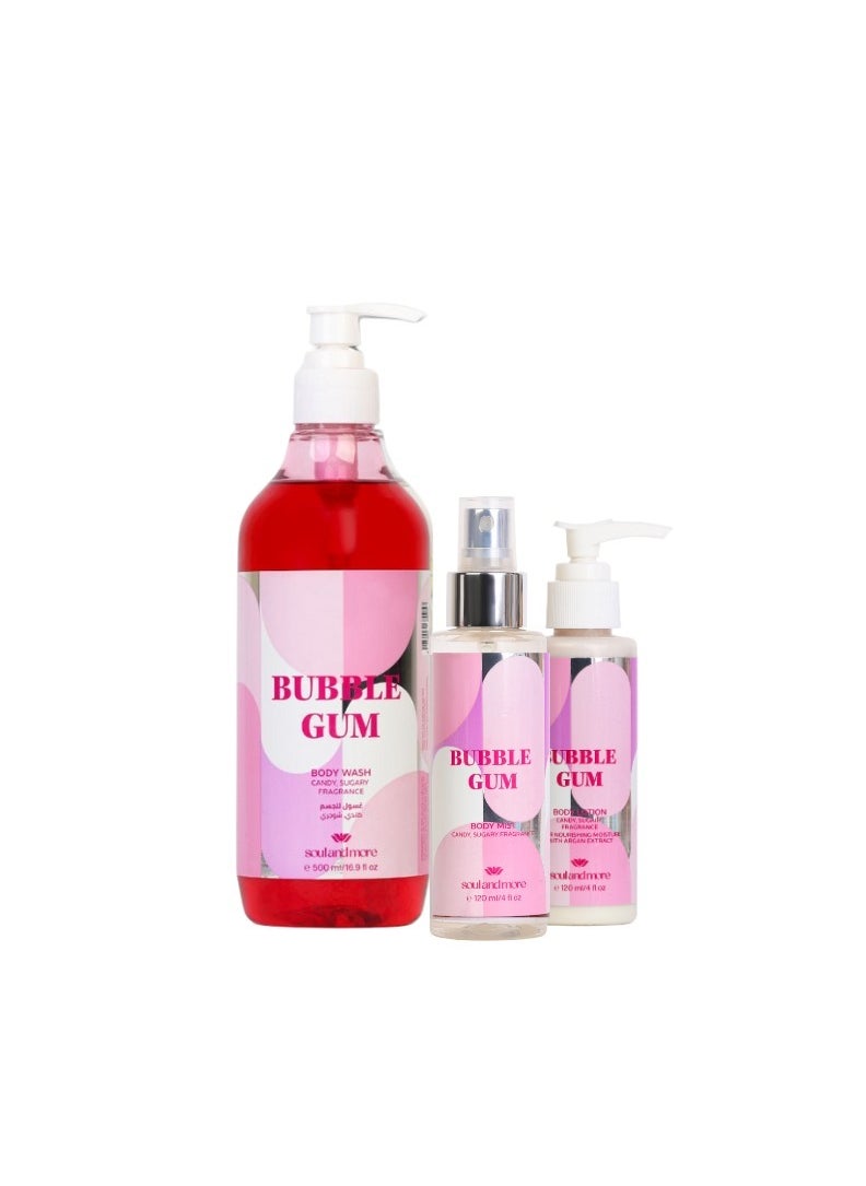 SOUL & MORE Bubble gum set of 3 