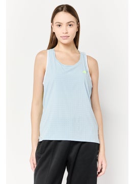 Adidas Women Sportswear Fit Sleeveless Training Tank Top, Blue  - Image 1