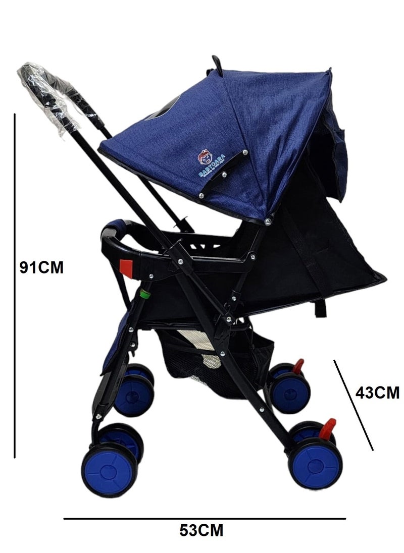 BABYCARA - Lightweight Stroller with Adjustable Seat and Convenient Storage Basket - Image 1