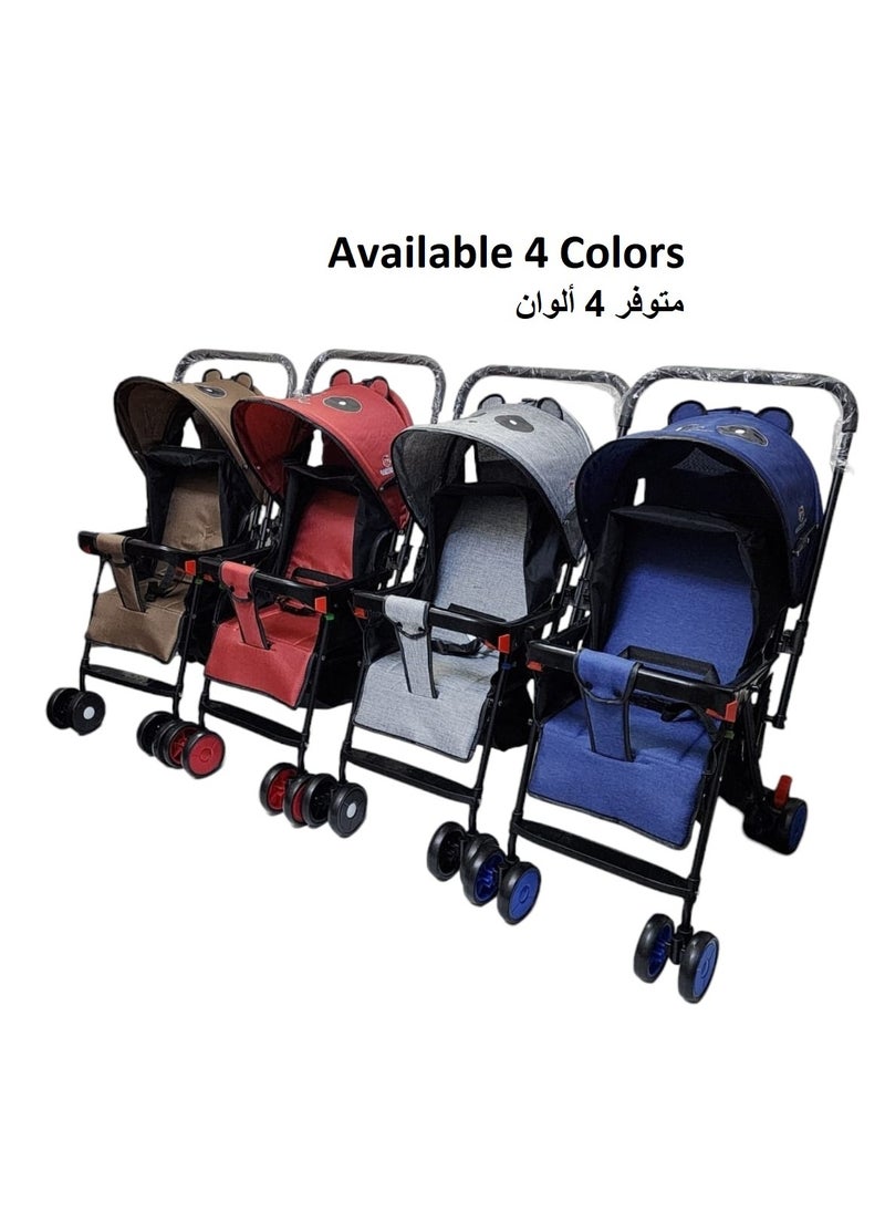 BABYCARA - Lightweight Stroller with Adjustable Seat and Convenient Storage Basket - Image 1