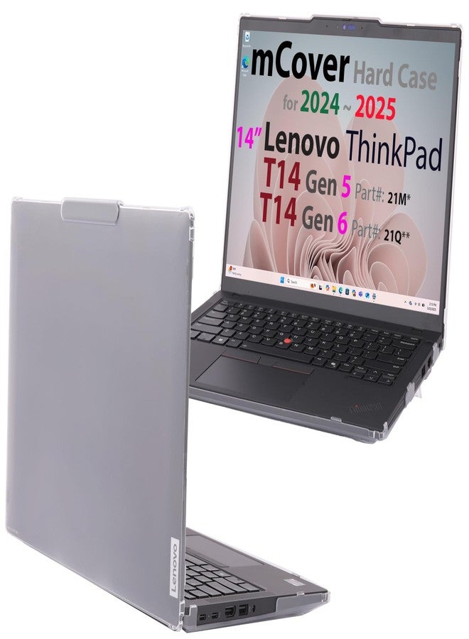 mCover Hard Case Cover Compatible with Lenovo ThinkPad T14 Gen 5/6 & ThinkPad P14s Gen 5/6 (AMD) Windows Notebook PC (with 180° Hinge ONLY, NOT FIT OTHER LENOVO MODELS - Image 1