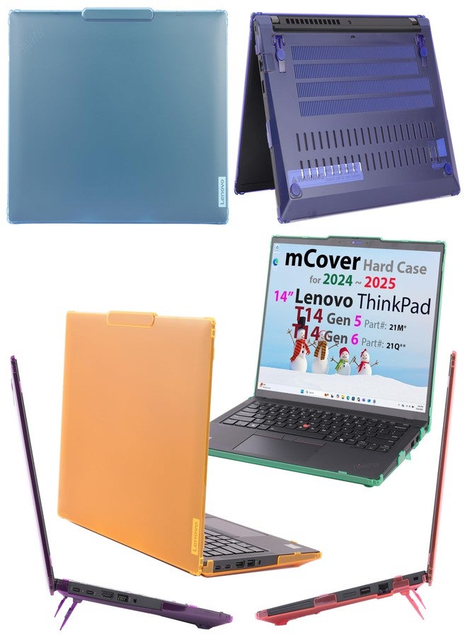 mCover Hard Case Cover Compatible with Lenovo ThinkPad T14 Gen 5/6 & ThinkPad P14s Gen 5/6 (AMD) Windows Notebook PC (with 180° Hinge ONLY, NOT FIT OTHER LENOVO MODELS - Image 5