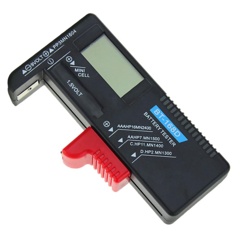 Digital Battery Tester Checker Tool 1 9V LCD Display Black for Home Office Travel - Image 2