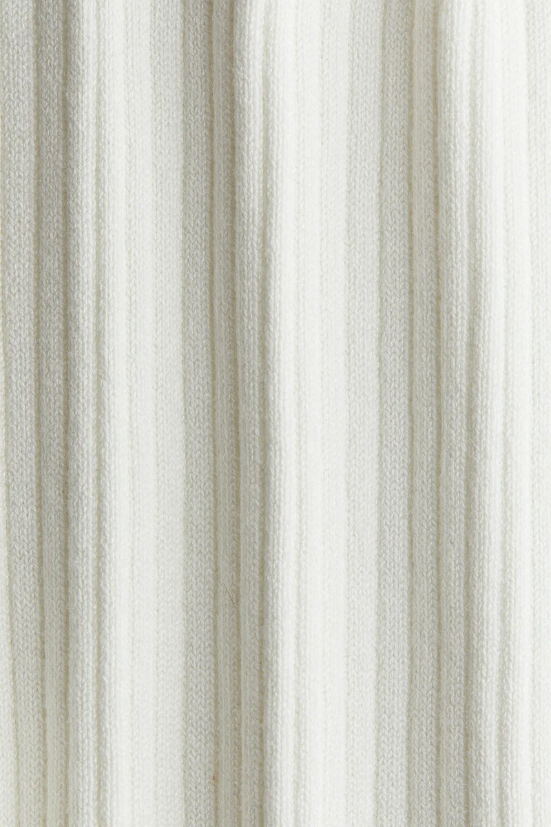 H&M Flared rib-knit trousers