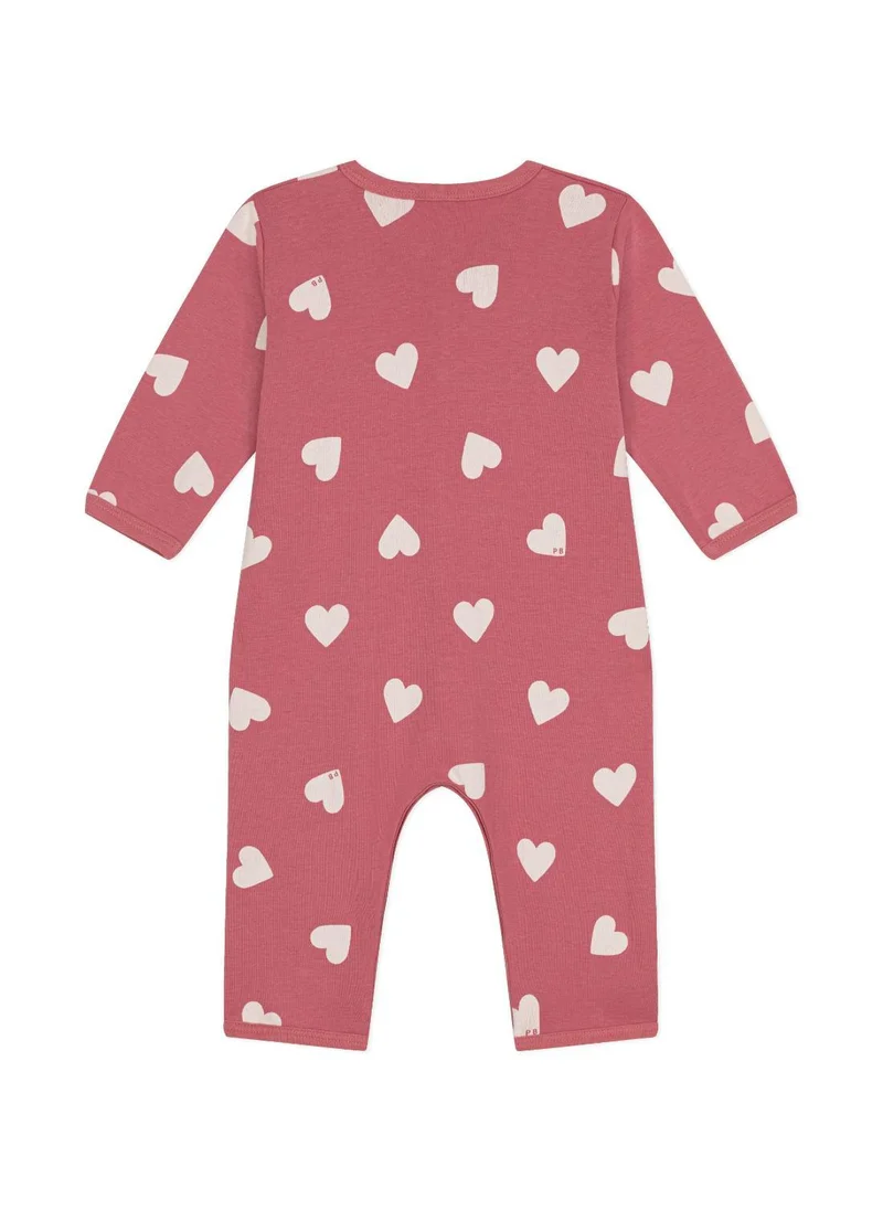 Petit Bateau Babies' printed cotton footless pyjama suit