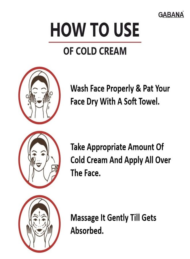 GABANA Cold Cream for Dry and Glowing Skin (Pack of 1, 100 Grams)| Deep Hydration and Nourishment for Soft and Smooth Skin, Protects Against Dryness, for Face and Body Moisturizer, Non-Greasy Formula - Image 4