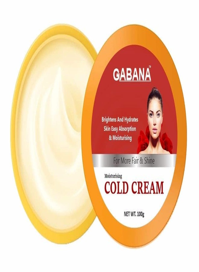 GABANA Cold Cream for Dry and Glowing Skin (Pack of 1, 100 Grams)| Deep Hydration and Nourishment for Soft and Smooth Skin, Protects Against Dryness, for Face and Body Moisturizer, Non-Greasy Formula - Image 2