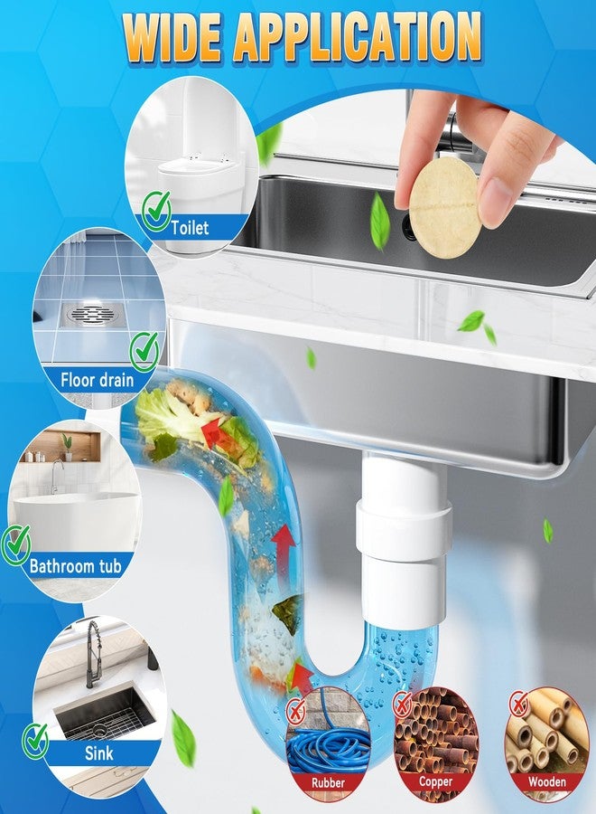 HORSEFISH TOOL Garbage Disposal Cleaner and Deodorizer Tablets, 25 Pack Sink Cleaner Tablet, Powerful Foam Drain Cleaner, Effectively Removes Residue, Grime and Odors for Kitchen, Bathroom, Toilet, 1 Year Supply - Image 5