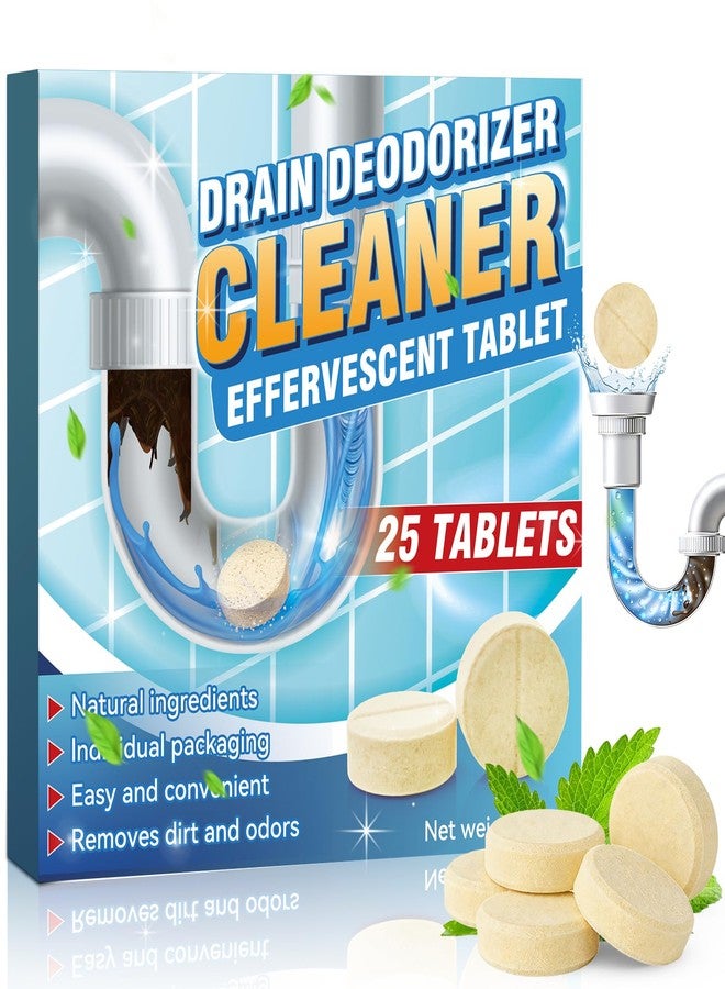 HORSEFISH TOOL Garbage Disposal Cleaner and Deodorizer Tablets, 25 Pack Sink Cleaner Tablet, Powerful Foam Drain Cleaner, Effectively Removes Residue, Grime and Odors for Kitchen, Bathroom, Toilet, 1 Year Supply - Image 1