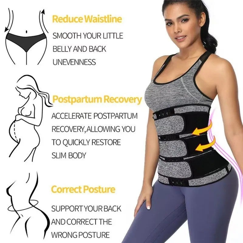 Bluejw High Quality Adjustable Breathable Comfortable Women's Waist Trainer Shaper Waist Trimmer for Weight Loss & Hourglass Body - Image 4