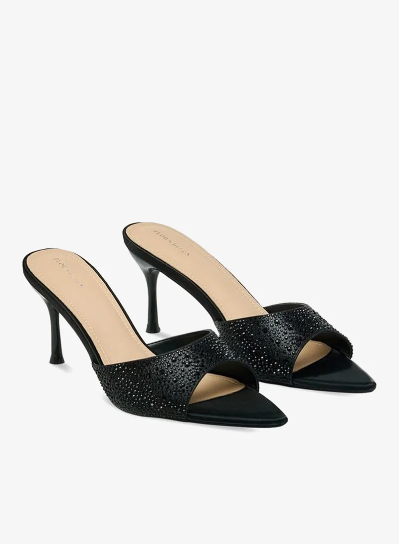 Flora Bella By Shoexpress Women Cone Heel Slide Sandals Ramadan Collections