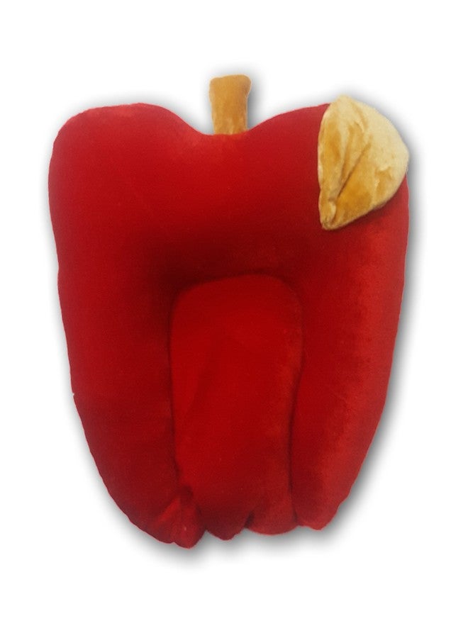 Pinks & Blues New Born Baby Velvet Mustard Seeds (RAI) Apple Shape Pillow (RED).