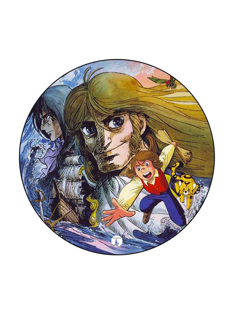 RKN Anime Jazeerat Al Kanz Printed Round Pin Badge Multicolour - Image 2