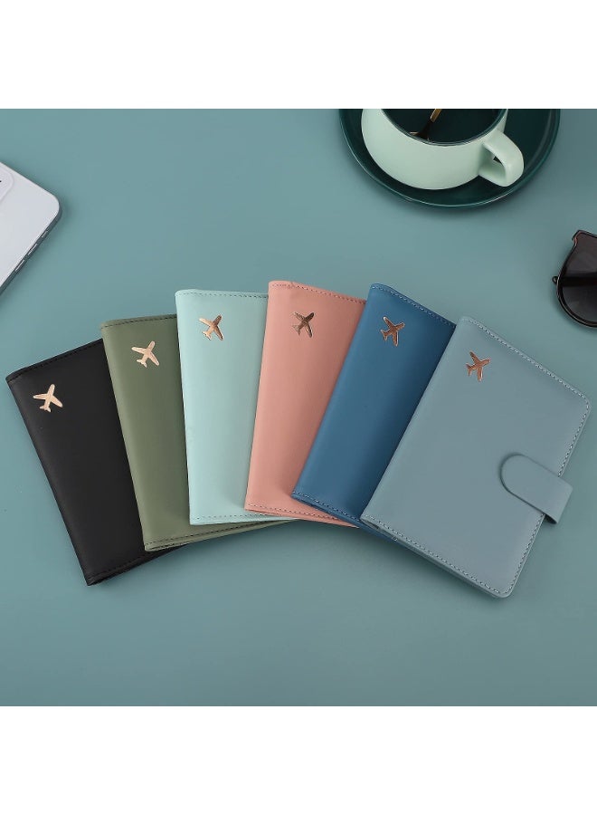 Premium PU Leather Passport Holder with RFID Blocking – Waterproof Travel Wallet with Pen Loop and Snap Closure, Fits 15.0 x 9.9 x 1.5 cm Documents and Cards for Men and Women - Image 4