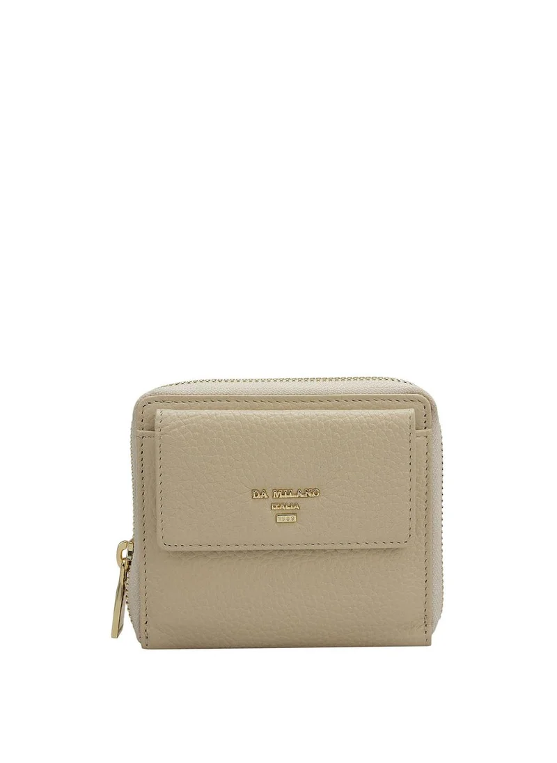 Da Milano Genuine Leather White Ladies Wallet