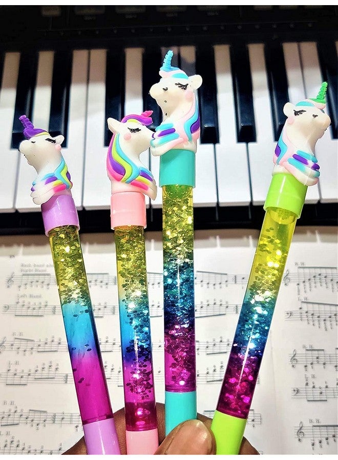 SAMVARDHAN 5pcs Pop It Fidget Diary Pop It Pencil Pouch with Stationery Unicorn Pen, Pencil and Desinger Eraser Birthday Gift Set School Stationer - Image 4