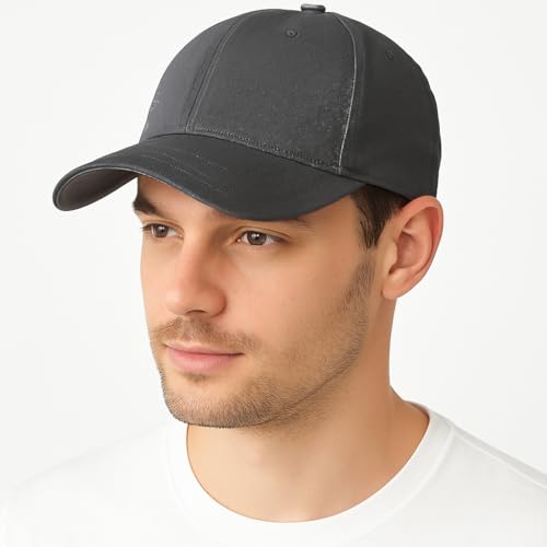 ENCIGER Unisex Adjustable Baseball Cap Pack of 2 - Solid Color, Breathable, Stylish Cotton Caps for Men & Women - Outdoor Sports, Travel, Casual Wear (Grey) - Image 5
