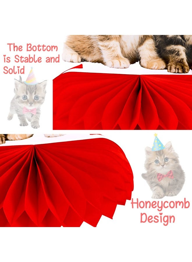 اوموني 11 قطعة من قطع مركزية على شكل خلية نحل على شكل قطة صغيرة، زينة لحفلات أعياد الميلاد بطابع القطط الأليفة، قطع مركزية لحفلات القطط للطاولات، زينة لحفلات أعياد ميلاد القطط الصغيرة للأطفال، لوازم حفلات أعياد الميلاد - Image 4