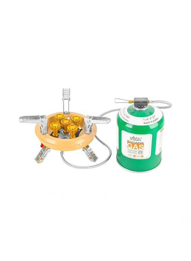 ALGHAFA Al Meshab Folding Camping Gas Stove – Portable Compact Outdoor Cooker with saving bag - Precision Flame Control – Lightweight Travel Stove – ALGHAFA - Image 2
