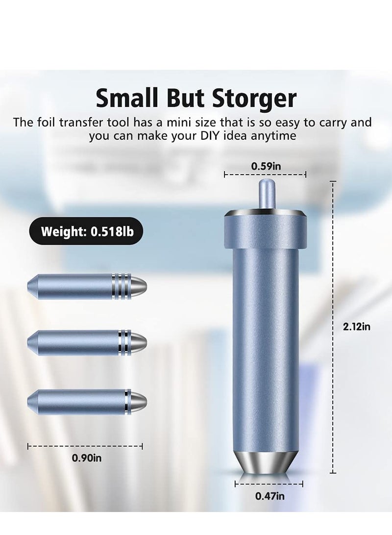 3 in 1 Foil Transfer Kit for Maker and Explore Series with Fine Medium Bold Blades in Blue  - Image 5