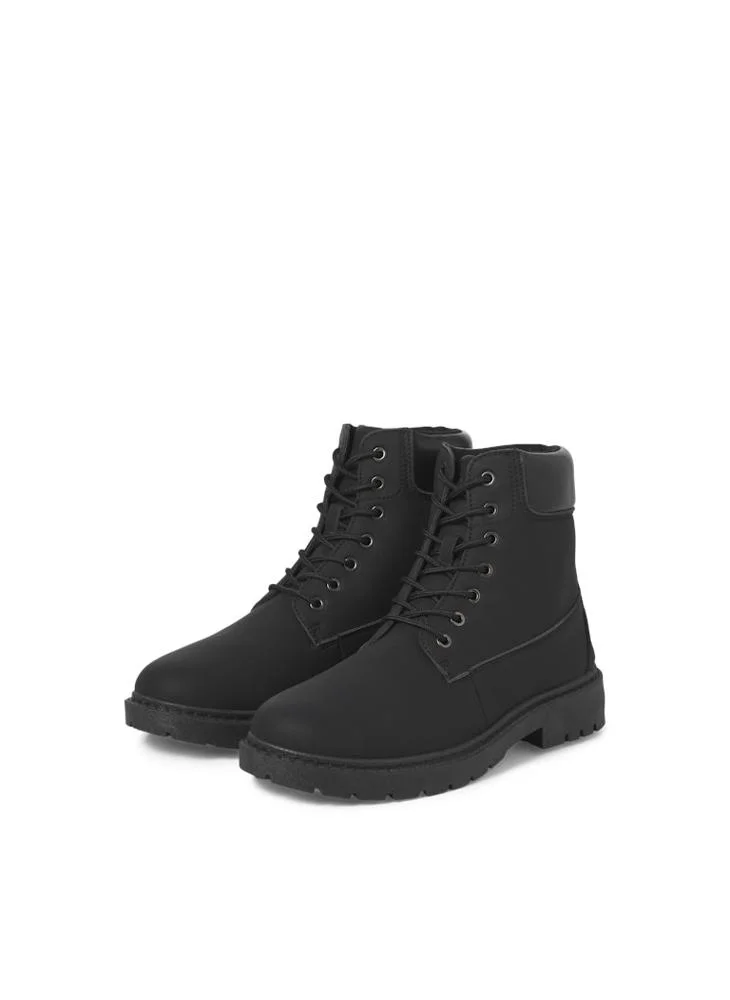 JACK & JONES Black Lace up Ankle Boots for Men | Best Price UAE