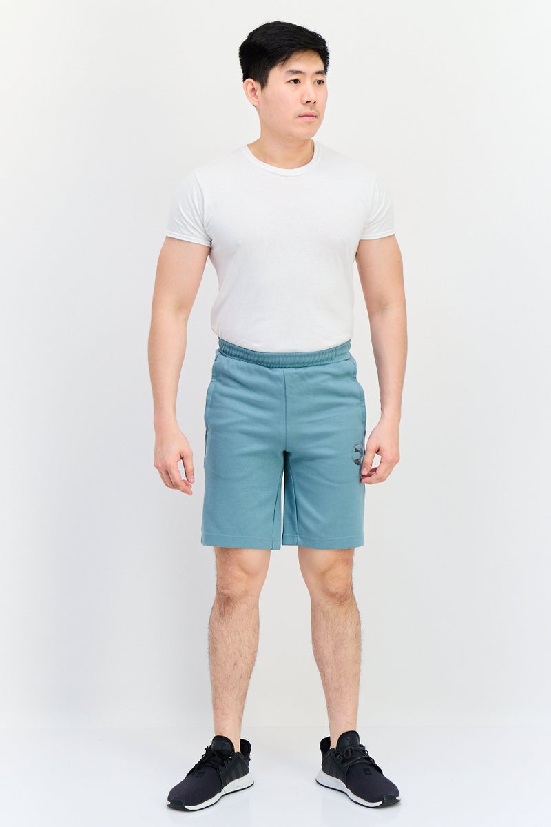 PUMA Men Sportswear Fit Brand Logo Outdoor Shorts, Mint Green - Image 3