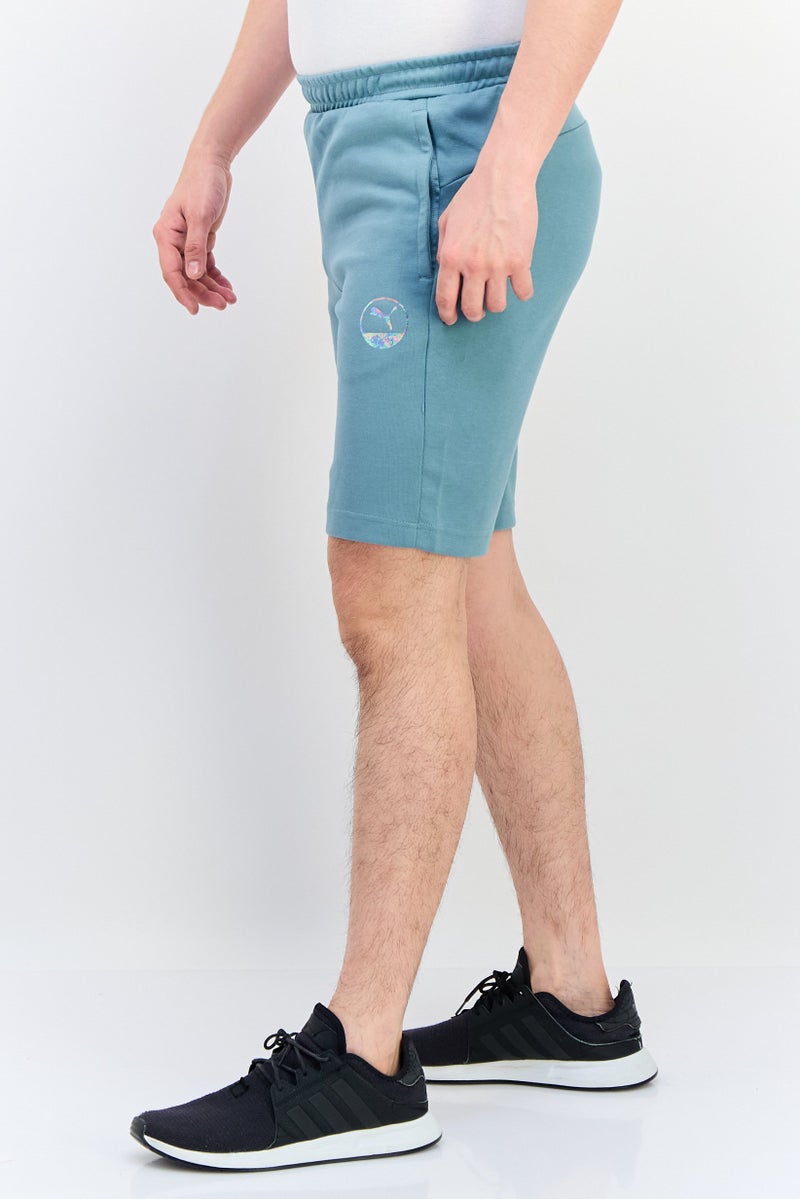 PUMA Men Sportswear Fit Brand Logo Outdoor Shorts, Mint Green - Image 4