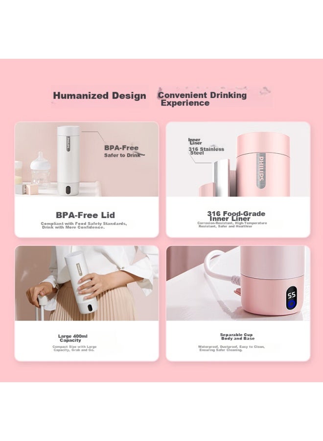 Philips Portable Electric Kettle, Thermos Cup, Travel Water Boiler, Heating Cup, Gift For Men And Women On Valentine's Day - Image 3