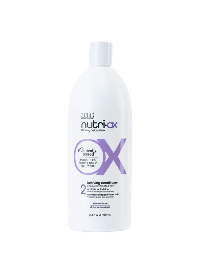 Nutri-Ox Fortifying Conditioner For Thicker Fullerlooking Hair Color Treated Hair Peppermint Clinically & Dermatologically Tested Colorsafe 33.8 Fl Oz - Image 1