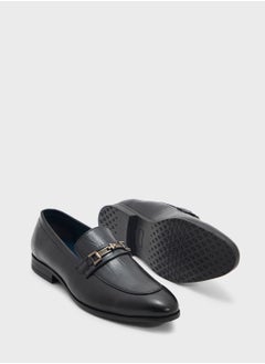 Robert Wood Textured Apron Trim Detail Formal Slip Ons  - Image 3