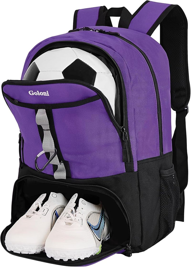 Goloni |Basketball Soccer Backpack Bag - Soccer Backpack & Bags for Basketball, Volleyball & Football Sports, Includes Separate Cleat Shoe and Ball Compartment, fit to & Adult - Image 1