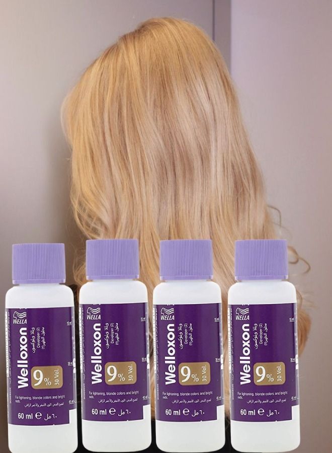Wella - 4 PIECES Welloxon Herbal Blonde Color 9% 60ml