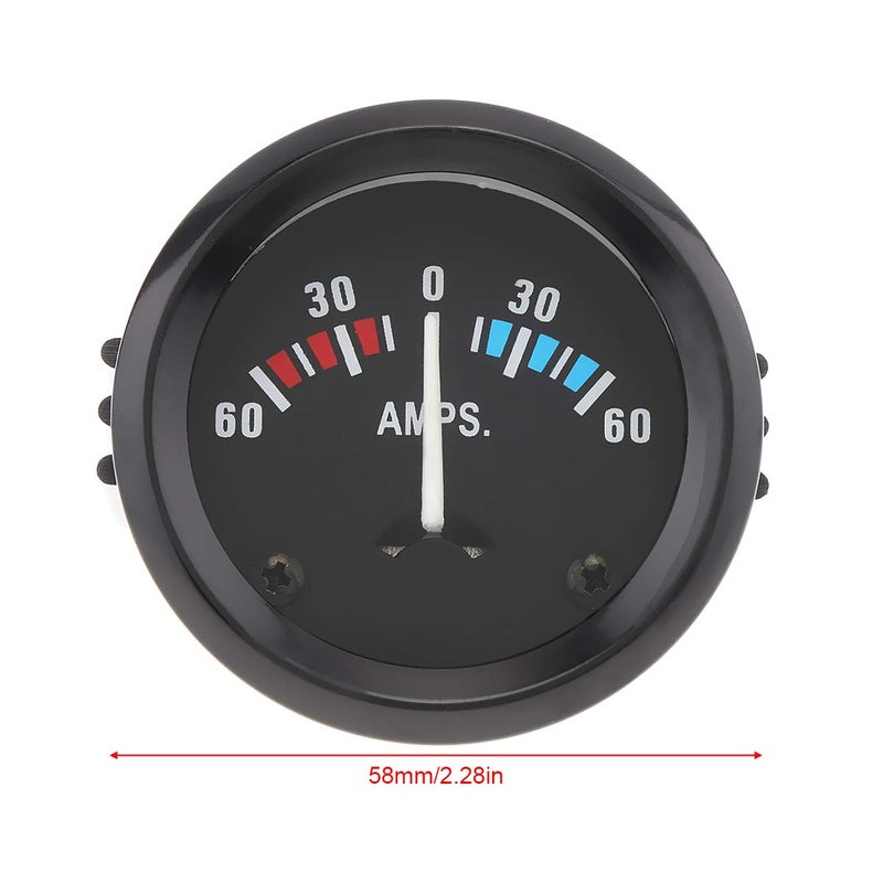 ePathChina 2" 52MM 12V 60-0-60 AMP Universal Ammeter Gauge Meter for Car/Boat/Truck/ATV - Image 2
