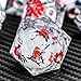 ARUOHHA DND Resin Dice Plum Blossom Liquid Core White Sharp Edge Dragons Polyhedral Dice Set with Gift Box Compatible with DD Role Playing Game Dungeons D and D Dice Set D20 D12 D10 D6 - Image 2