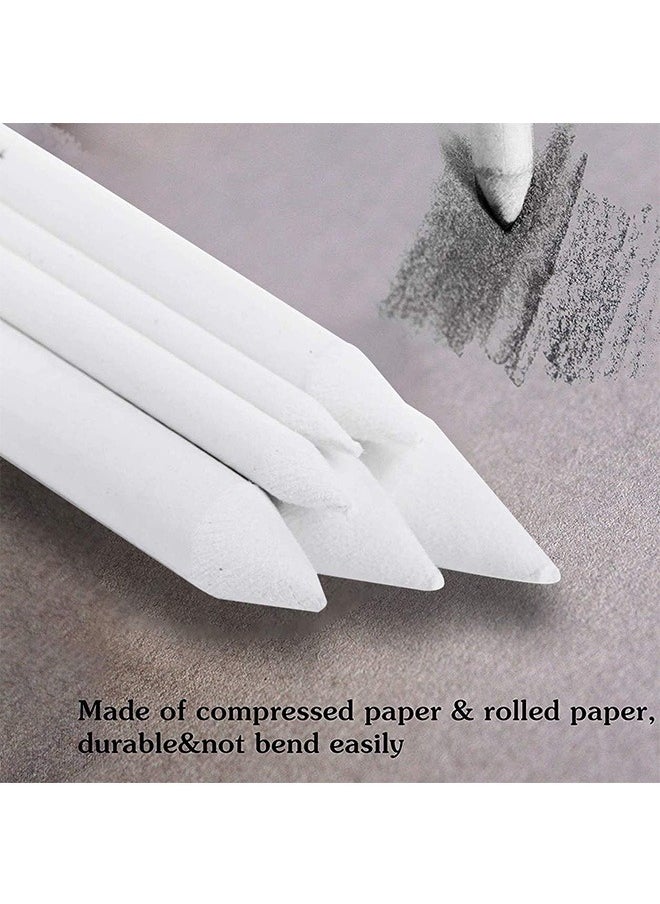 LENND - 13 PCS Blending Stumps and Tortillions Paper Art Blenders ,with Sandpaper Pencil Sharpener Pointer for Student Artist Charcoal Sketch Drawing Tools - Image 1