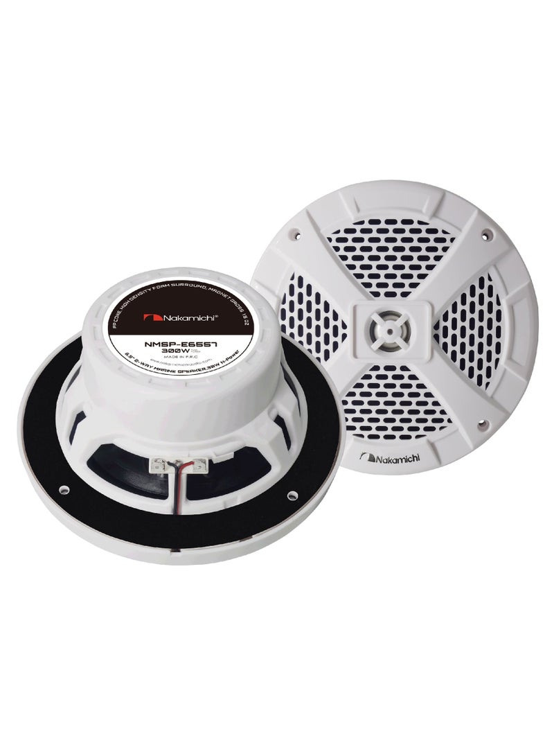 Nakamichi NMSP-E6557 | 6.5” 2-Way Coaxial Car Audio Speakers (Pair) | 30W RMS, 300W Peak Power - Image 1